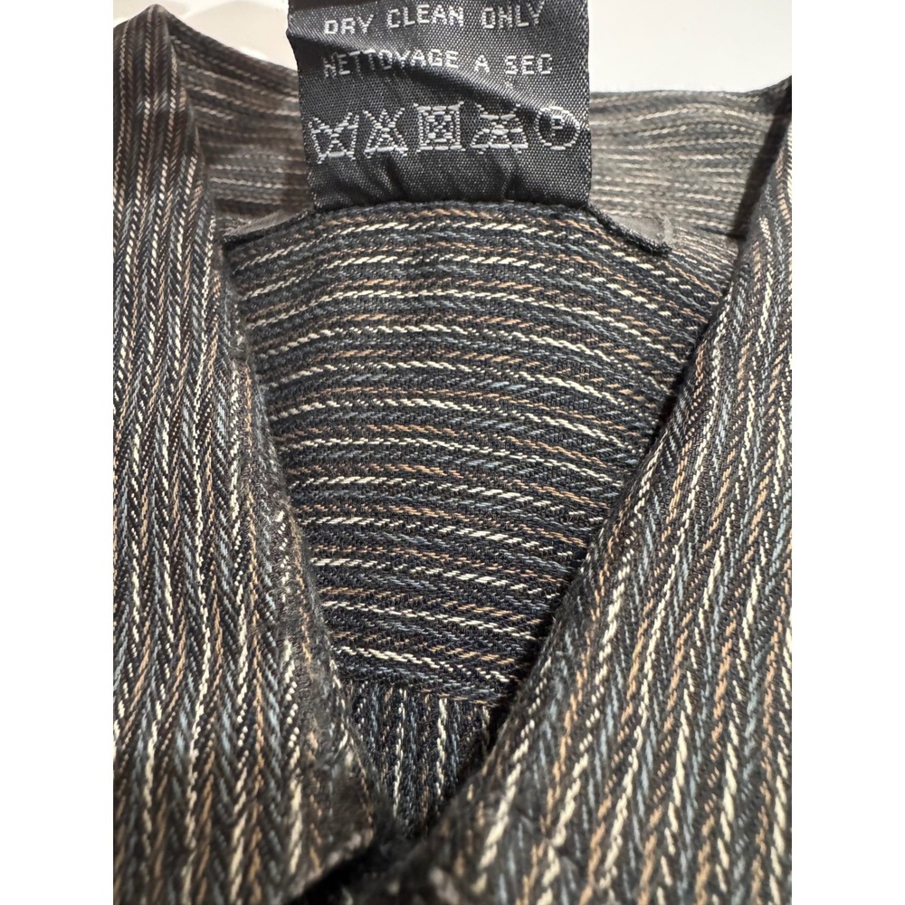 MONDO DI MARCO Mens XL Long Sleeve Button Down Shirt Geometric Pattern Italy